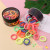 Candy Color Small Towel Ring Simple Elastic Hair String Seamless Practical Hairband for Tying up Hair Hair Accessories
