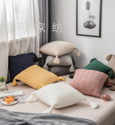 Braided Pillow Throw Pillowcase Home Soft Decoration Creative Nordic Accessories without Core