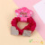Rhinestone Hair Rope Thick Flannel with Diamond Head Rope Hair Band Rubber Band Tie-up Hair Accessories