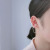 High-Grade One Otica Ear Hanging Earrings Long Chain Ear Chain Retro Hong Kong Style Earrings French Minority Earrings