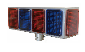 LED Flashing Light Red and Blue Warning Light Generous Light Alternating Red and Blue Security Booth Warning Light