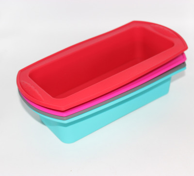 DIY Silicone Cake Mold Edible Silicon Binaural Rectangular Silicone Cake Mold Toast Bread Mold