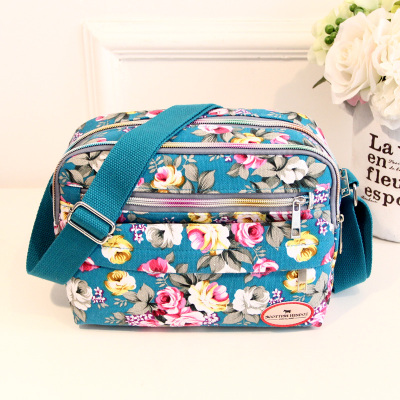 Shoulder Messenger Bag Large Capacity Canvas Women's Bag Oxford Cloth Nylon Bag Bag for Mom Middle-Aged New Casual