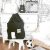 INS Popular Beam Storage Bag Black and White 100% Cotton Canvas Small House Toy Children's Room Decoration Storage Bag