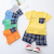 2021 new summer cotton beautiful short sleeve set wholesale four sizes, 3-4 colors