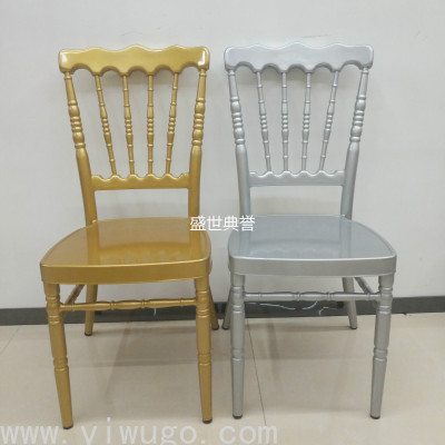 Resort Hotel Outdoor Wedding Bamboo Chair Hotel Banquet Hall Aluminum Alloy Chair Foreign Trade Wedding Crown Chair