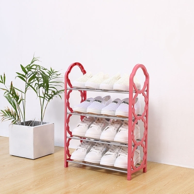 Four Or Five Layers Simple and Economical Home Dormitory Storage Shoe Cabinet Space Saving Multi-Functional Shoe Rack