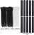 Black/White 8-Inch Standard Automatic Locking Cable Management Belt Fastening Zipper Cable Tie Suitable for Outdoor Use