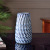 New Chinese Retro Glaze Artistic Blue Ceramic Curved Pattern Vase Flower Home Decorative Crafts Flower Shop Materials