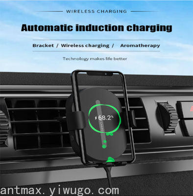 15W Car Phone Holder Wireless Charger Electrical Sensor Switch Automotive Device Mount Wireless Charger