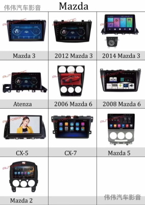 Android Screen, Car Frame, Mazda Series, Car Audio, MP5, MP3