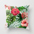 Gm253 Ins Plant Flower Peach Skin Fabric Pillow Cover Sofa Car Cushion Cushion Cover Wholesale Customization