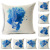 GM252 Exclusive for Cross-Border Marine Pillow Cover Hippocampus Shells Cushion Cover Linen Pillow Amazon