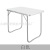 Outdoor Simple Folding Table Dining Table Display Table Household Eating Table Small Square Table Balcony 50 * 70cm