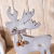 American-Style Village Style New Christmas Ornament Deer Retro Furnishings Soft Decoration Props Wooden Craftwork Ornaments