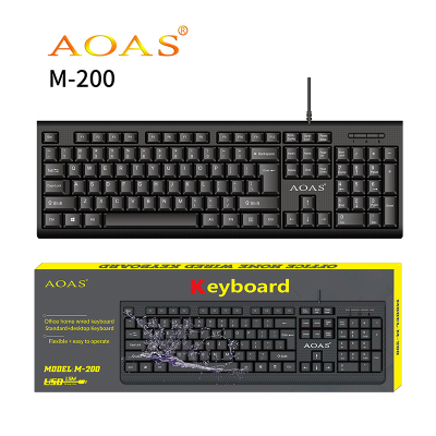 Factory Direct Sales Weibo Weibo Wired Keyboard Exclusive for Cross-Border Spanish Portuguese English Computer General