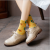 Socks Women's Mid Tube Stockings Ins Trendy Women's Elegant Japanese Style Small Flower Long Cotton Socks Street