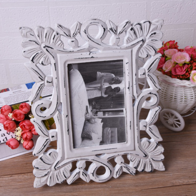 European-Style Classical Photo Frame Creative Home Decoration 6-Inch Mold Pressing Photo Frame Wedding Dress Photo Studio Dedicated Photo Frame Customization