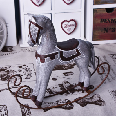 Factory Direct Sales Retro Trojan Horse Decoration Creative Gifts Wooden Crafts Home Ornament Business Gifts Wholesale