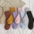 Winter Socks Women plus Velvet Thick Wool Socks Ladies Warm Mid-Calf Length Socks Terry Sock Solid Color Room Socks Maternity Socks