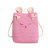 Korean Style Cute Retro Pure Color All-Matching Student Female Bag Bag Mini Rabbit Mobile Phone Linen Shoulder Messenger Bag Simple