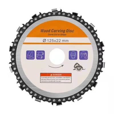 4 "4.5" Tooth Carpentry Saw Blades Angle Grinder Chain Plate Wood Slotted Cutting Disc Cutting Angle Grinding Chain Plate