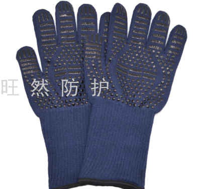 High Temperature Resistance 350-800 Degrees BBQ Barbecue Insulation Flame Retardant Gloves Cotton