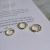 Retro Fashion Simple Bracelet Ring Female Ins Cold Wind Irregular Index Finger Ring Minimalist Three-Piece Set Pack Ring Combination