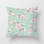 Fresh Pink Flowers Pillow Cover Home Sofa Cushion Cushion Cover Wholesale Customization