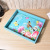 Creative Home Flower and Bird Painted MDF Tea Tray Hotel Living Room Wooden Tray Fruit Tray Desktop Organizer