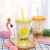 Factory Direct Sales Creative Gift Cup with Straw Cool Summer Ice Glass Student Handy Cup Gel Ice Cup Wholesale