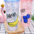 Creative Summer Ice Glass Double Plastic Crushed Ice Cup Cool Gel Ice Cup Frost Water Bottle Student Straw Drink Ice Cup