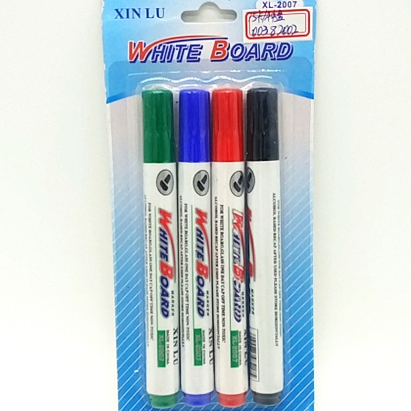 阳光百货 XL-2007吸卡4pcs彩色记号笔 学生标记笔 办公用品