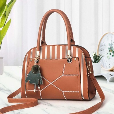 2020 Khaki Casual Sandwich Pocket Embossed Zipper Soft Carry Handle Motorcycle Bag Large Solid Color Horizontal Square Canvas Bag