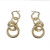 European and American 2020 New Earrings Hong Kong Style High Sense Ins Small Many Circle Earrings High-End and Fashionable Elegant All-Matching