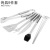 Stainless Steel 9-Piece Barbecue Tools Cloth Bag Outdoor Barbecue Suit Utensils BBQ Barbecue Combination Set Tools