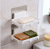 Bathroom Nordic Style Punch-Free Soap Holder Strong Seamless Single-Layer Draining Rack Soap Dish Soap Box