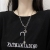 INS Cold Style Korean G Letter Necklace Niche Design Long Clavicle Chain Elegant New Baita Sweater Chain