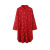 Yiyi Women's Pajamas Nightgown Spring and Autumn Long Sleeve Cotton Loose Mid-Length Shirt Home Wear Nightdress O