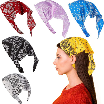 New Women's Bag Bandana Headband Elastic Versatile European and American Simple Wide Elastic Band Headband Hair Accessories
