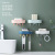 Creative with Hook Drain Soap Box Household Double-Layer Punch-Free Wall Hanging Creative Soap Holder Bathroom