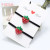 Creative New Internet Celebrity Fruit Strawberry Hair Ring Fresh Lady Black Rubber Band Hair Accessories Small Gift Gift