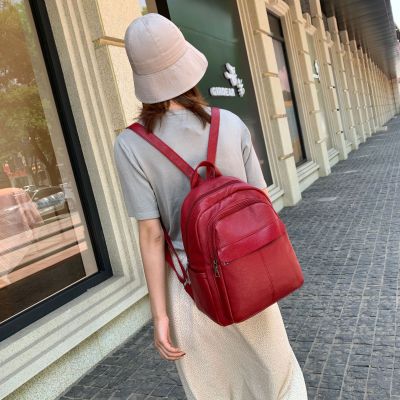 Large Capacity Backpack for Women 2020 New Simple Schoolbag Travel Backpack Outdoor Waterproof Pu Fashion Women Bags
