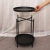 Nordic Simple Iron Double Layer Small Coffee Table Side Table Corner Table Small round Table Living Room Mini Sofa round Side Table