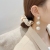 Retro Baroque High-Grade Exaggerated Circle Pearl Earrings Women's Fashion Temperament Trend New Internet Celebrity 925 Silver