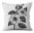 Amazon New Black-and-White Flowers Cotton and Linen Cushion Case Home Sofa Cushion Office Car Back Cushion Covers