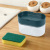 Kitchen Press Type Automatic Liquid Outlet Box Creative Punch-Free Detergent Dispenser Scouring Pad Dish Brush Soap Lye Box