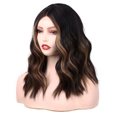 Wig European and American Ladies Wig Front Lace Small Lace Women Chemical Fiber Wig Lace Wigs Short Curly Hair