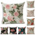 Gm264 New Black Rose Linen Pillow Cover Home Sofa Cushion Cushion Cover Wholesale Customization