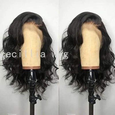 The Anterior Lace Wig for Black Women 16 Inch (Approximately 40.6cm) Black Waves Wig